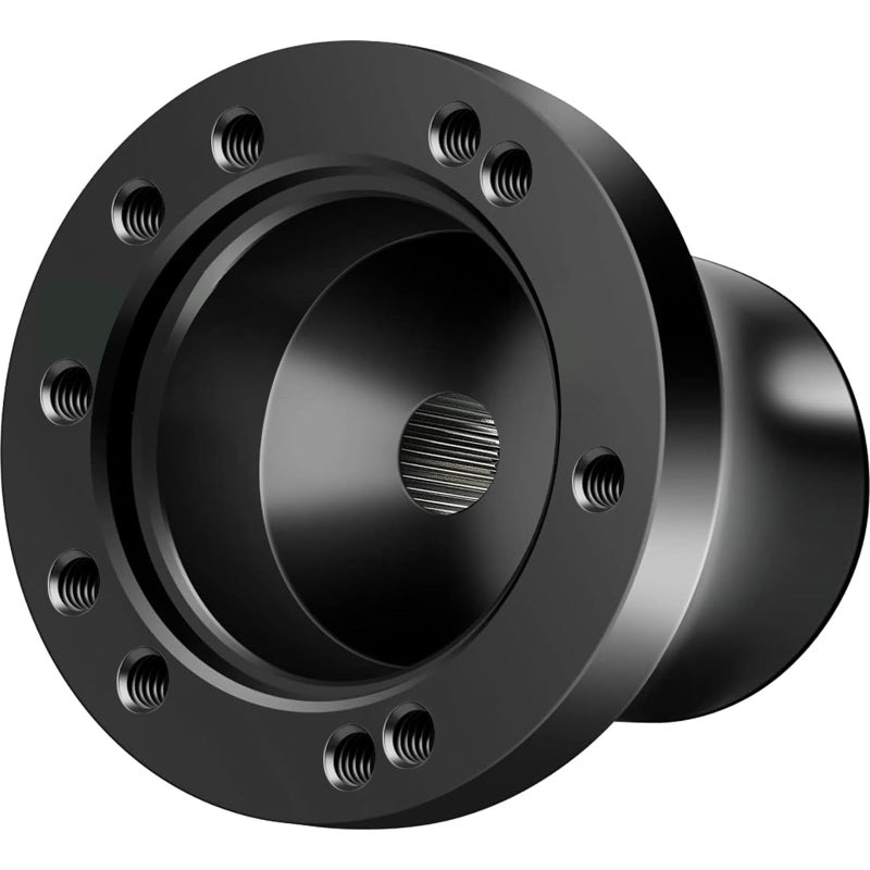 LEAPGOMAX Club Car DS Golf Cart Steering Wheel Adapter for Club Car DS 1984+ Carts Fits 5/6 Hole Golf Cart Steering Wheel Premium Aluminum Easy to Install(Black) - Image 1